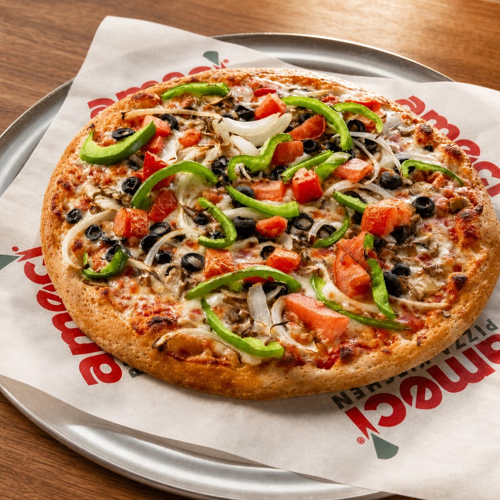 Vegetarian Pizza (16" Jumbo (12 Slices)).