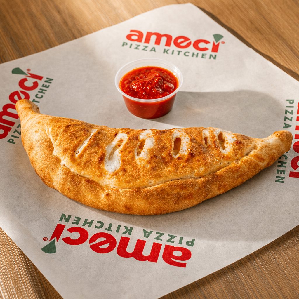 Chicken Alfredo Calzone.