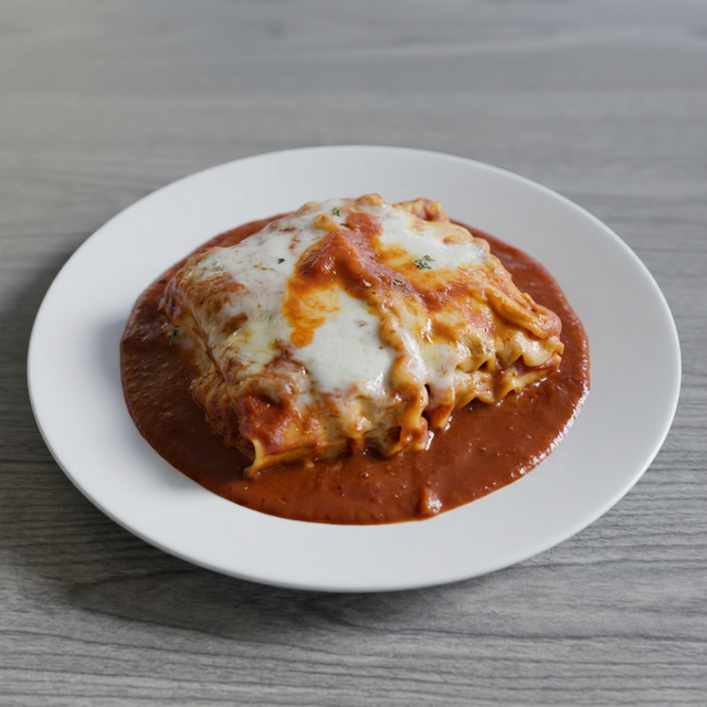 Baked Meat Lasagna Pasta.
